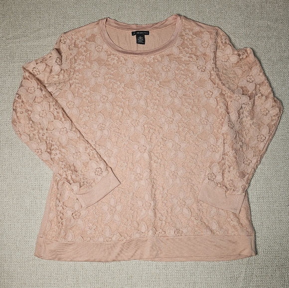 Adrianna Papell Lace Layered Crewneck Xl - Picture 11 of 16